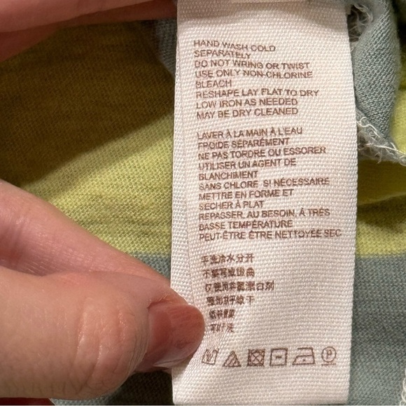 Free People Luca Crochet Stripe Knit Merida Combo Tunic Dress Size Medium Women - Picture 7 of 10